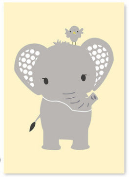 Cartoon animal painting frameless core