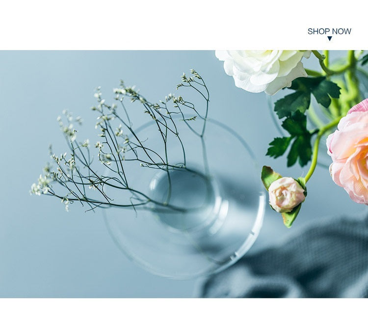 Transparent Modern Minimalist Flower Arrangement