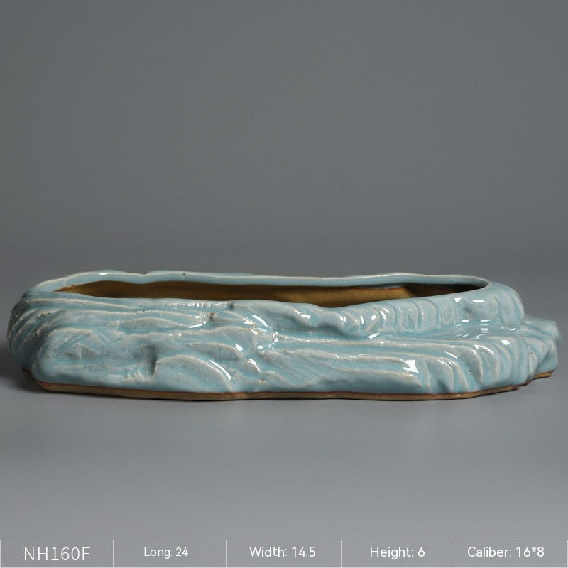 Stoneware Platter Ceramic Flower Pot