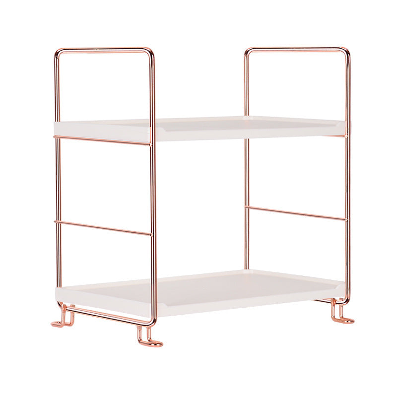 Rose Gold Tabletop Iron Rack