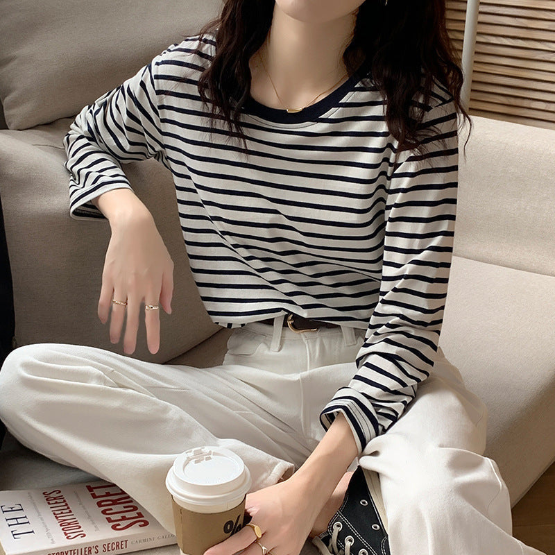 Western Style Inner Wear Long Sleeve Bottoming Shirt Slimming Early Autumn Top