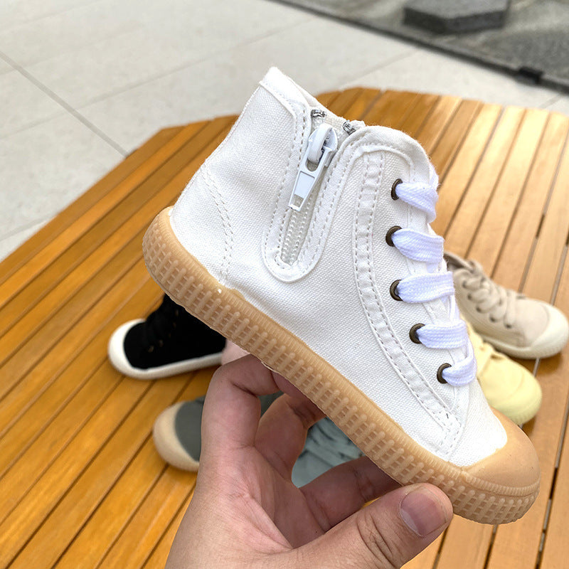 Children's Cloth Soft Bottom Spring And Autumn Korean Style Canvas Shoes
