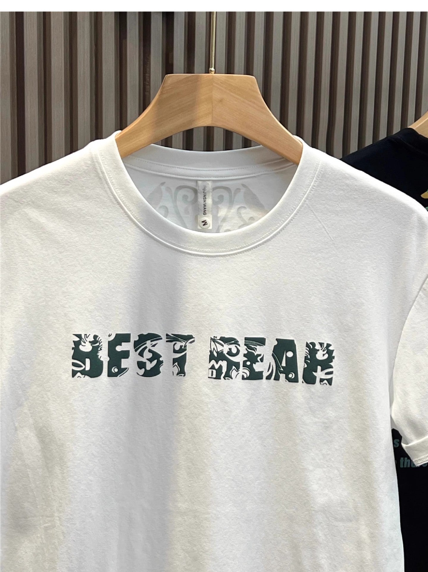 High Street Heavy Short Sleeve Letter T-shirt Men