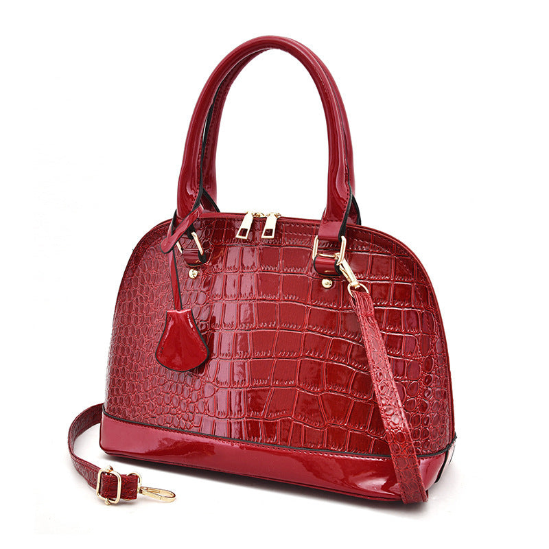 Large Capacity Shiny Shoulder Bag Crossbody