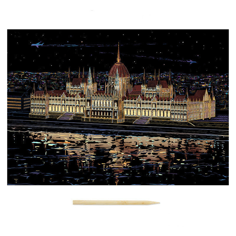 Nightview Living Room Decoration Painting