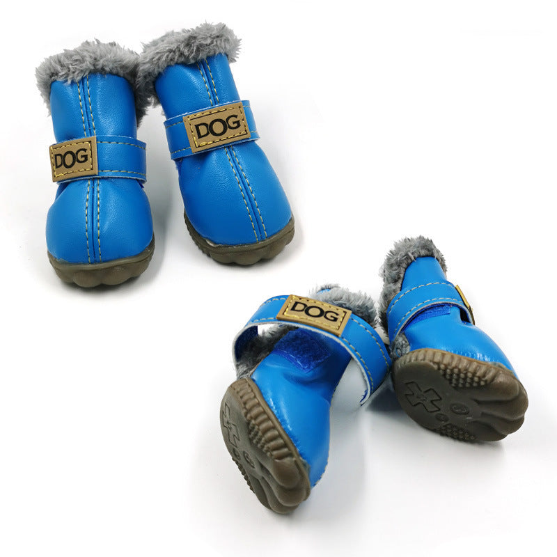 Dog Thick Snow Boots | Warm & Waterproof Winter VIP Shoes for Dogs