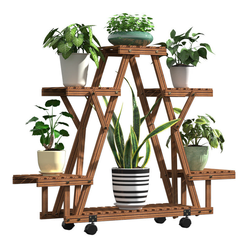 Anti-corrosion Multi-layer Indoor And Outdoor Garden Balcony Rack Living Room Floor Green Radish Basin Frame Household
