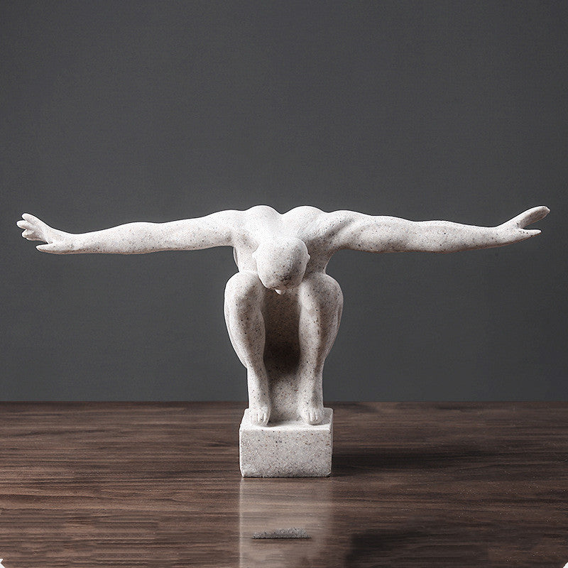 Retro diver character model ornaments