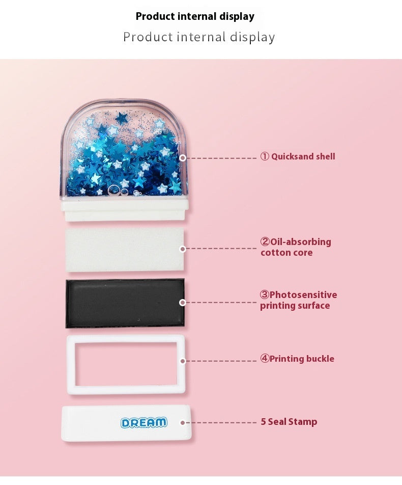 Photosensitive Cartoon Crystal Children's Seal