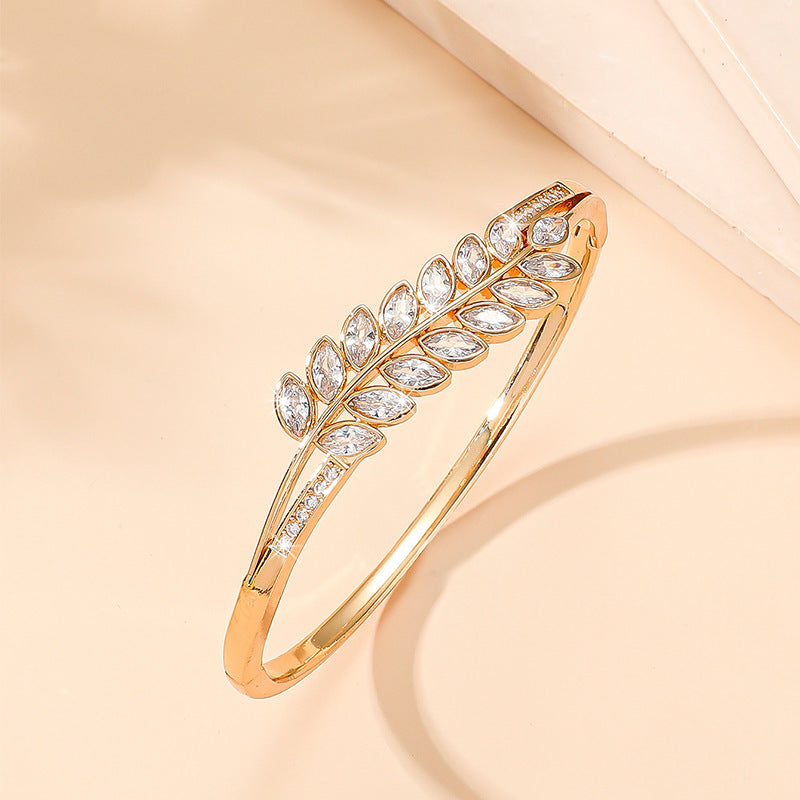 Cross-border European And American Fashion Wheat Leaf Bracelet