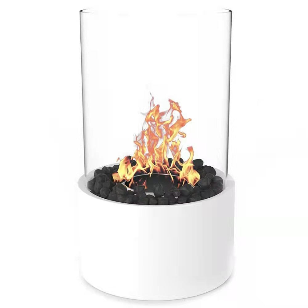 Alcohol Fireplace Small Portable Stove Desktop Cylindrical
