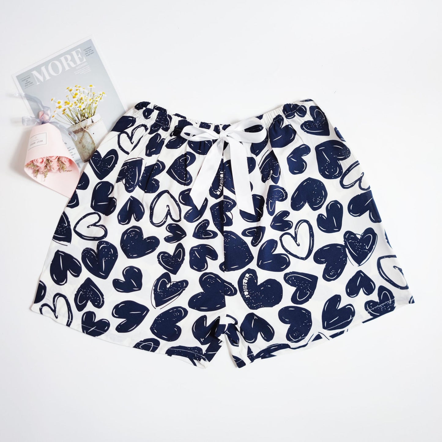 Women's Cotton Silk Shorts Plus Size Homewear Beach Pants