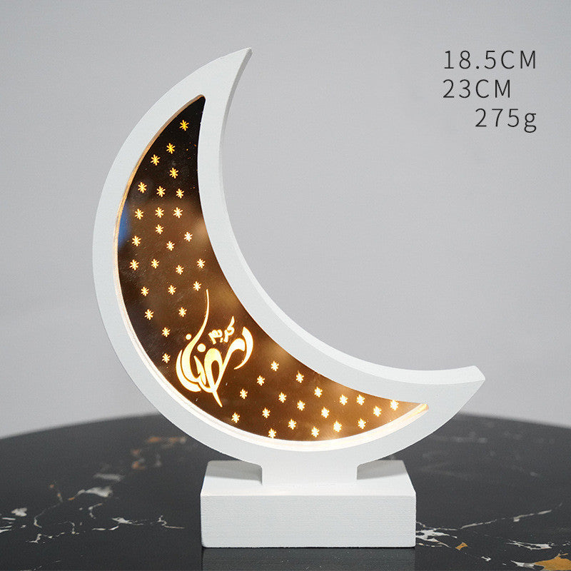 New Handicraft Decoration Moon Ornament Wooden Gift