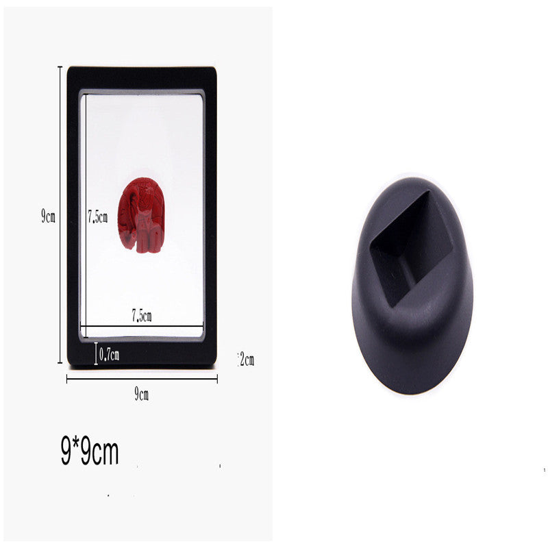Suspended Case 3D Floating Display Frame Holder Box Case Wth Stand