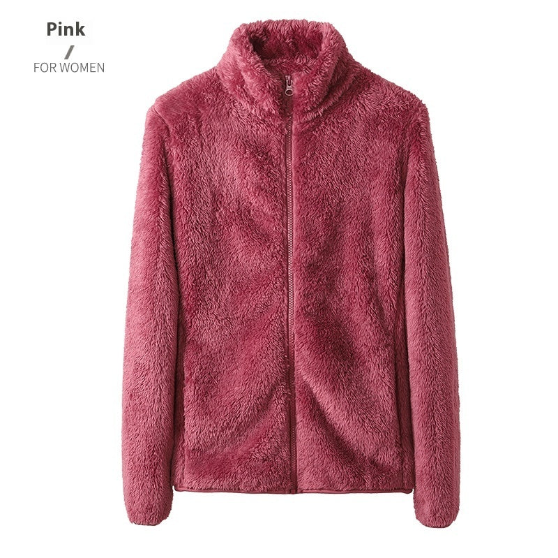 Women's Double-sided Fleece Coral Warm Hand Top