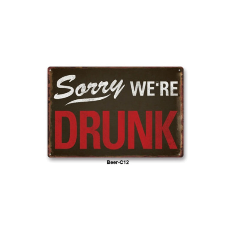 Tin Metal Decor Tin Metal Painting Bar Home Wall Decoration