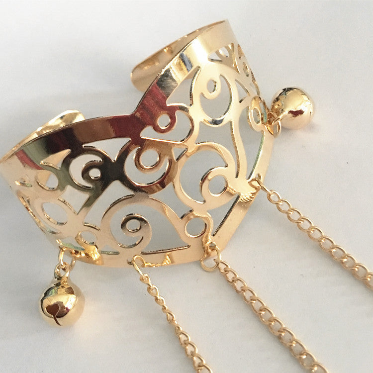 Women's Fashion Plating Bracelet Ring Set