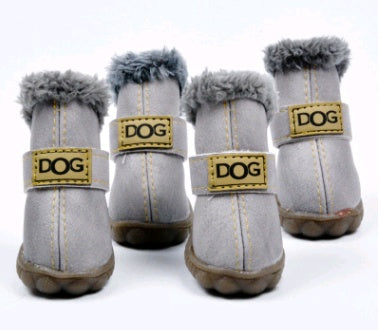 Dog Thick Snow Boots | Warm & Waterproof Winter VIP Shoes for Dogs