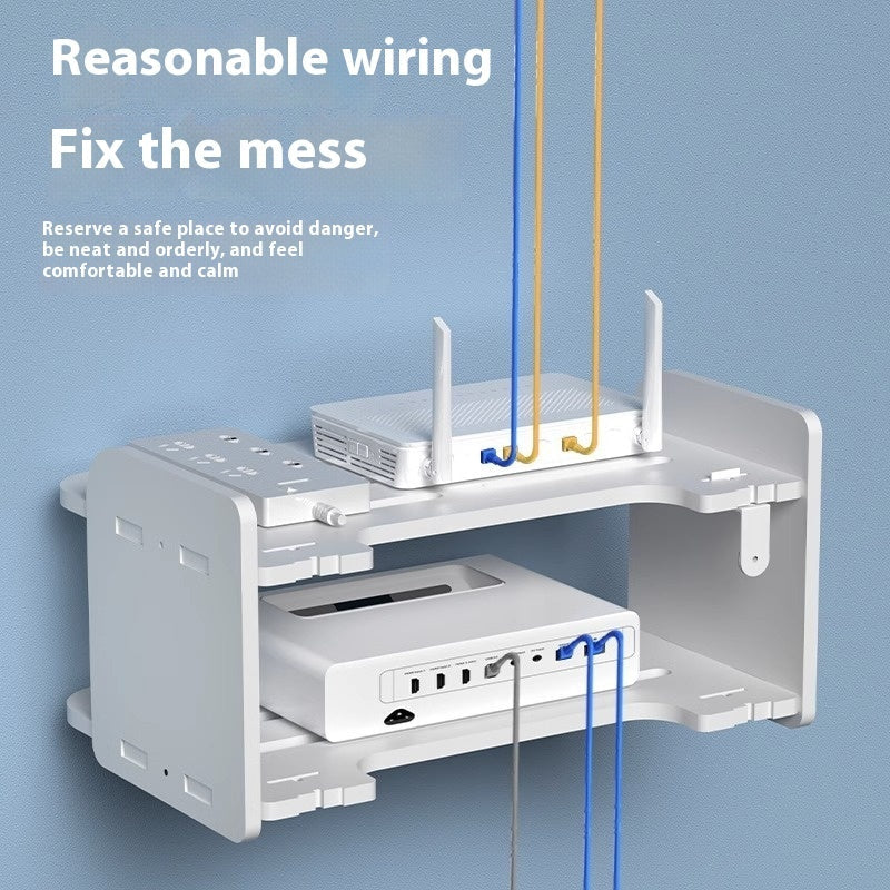 Set-top Box Shelf Display Router Punch Free Rack