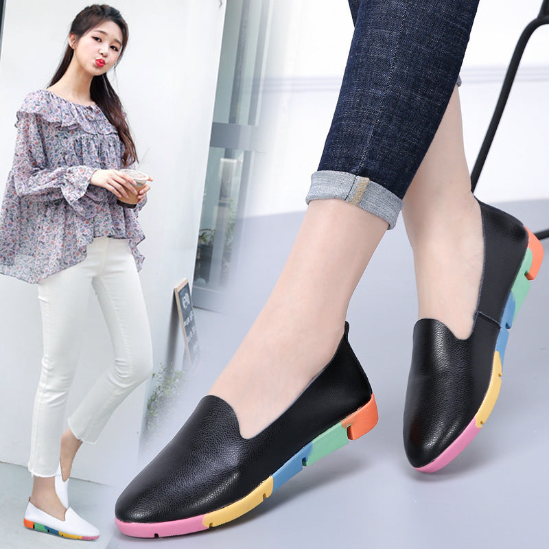 Pointed Shallow Mouth Summer Flat Sole Single Shoe Female