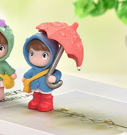 Umbrella Girl Micro Landscape Gardening Landscaping Accessories