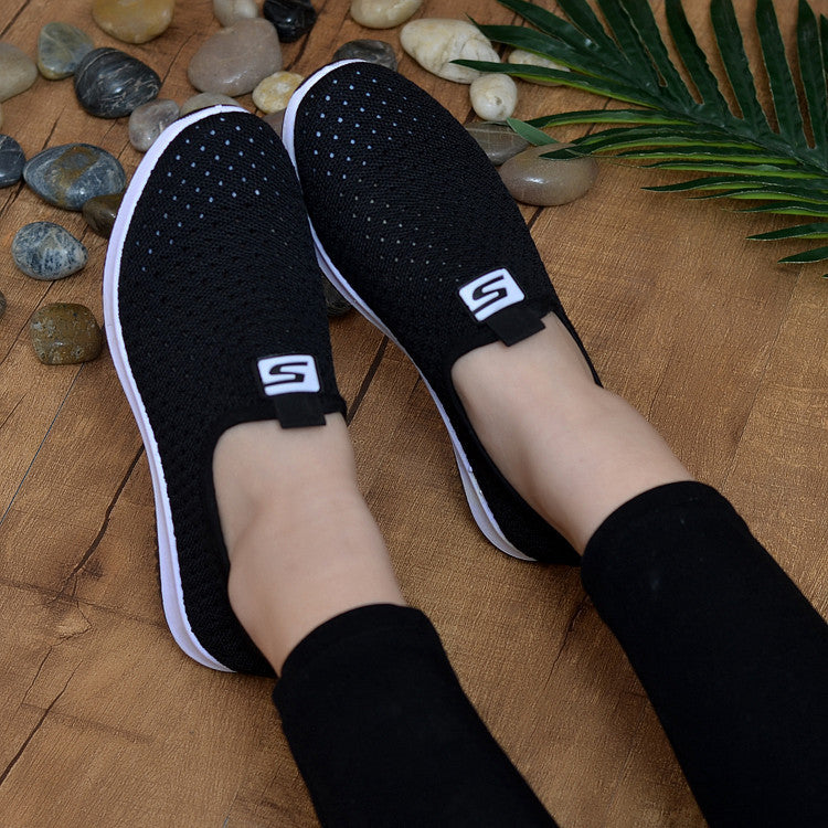 Net shoes one pedal lazy shoes