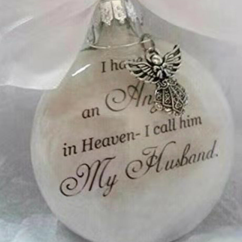 Angel In Heaven Badminton Plastic Ball Ornament Christmas Tree Pendant