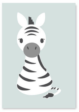 Cartoon animal painting frameless core