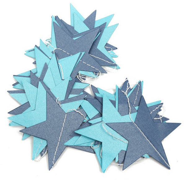 4 meters creative pearl card cardboard stars hanging ornaments hanging flowers wedding party festival celebration layout props