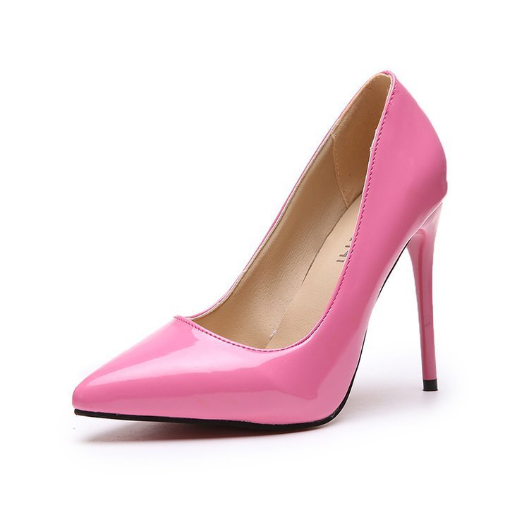Spring and summer new versatile rubber stiletto Pu single shoe