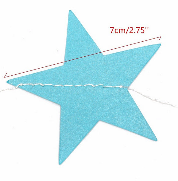 4 meters creative pearl card cardboard stars hanging ornaments hanging flowers wedding party festival celebration layout props