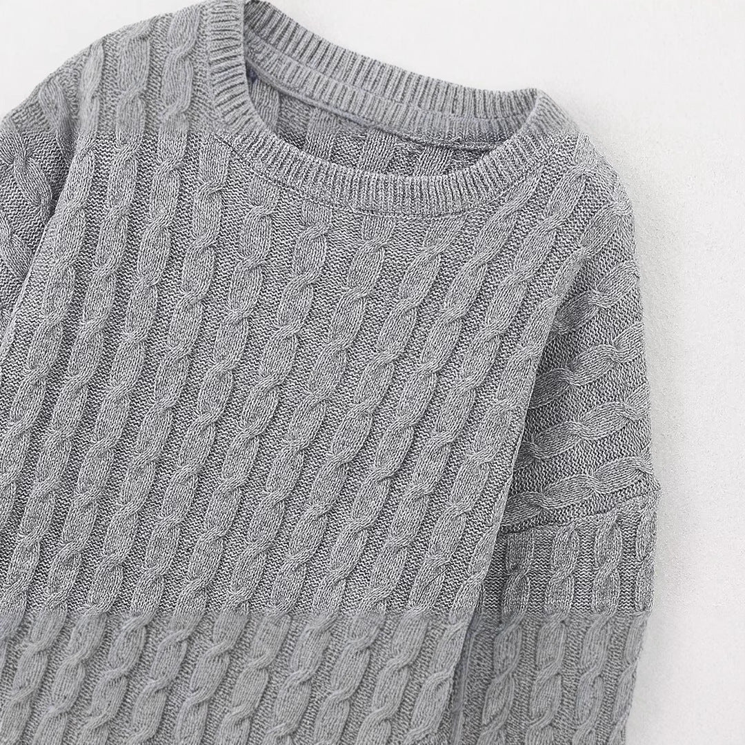 Women's Fashion Minimalist Long Sleeve Knitted Sweater