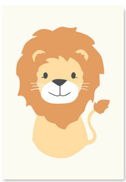 Cartoon animal painting frameless core