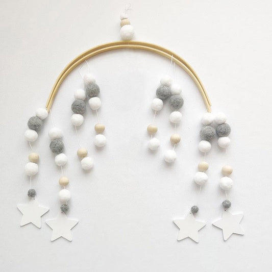 Wind chime with wood beads from northern Europe