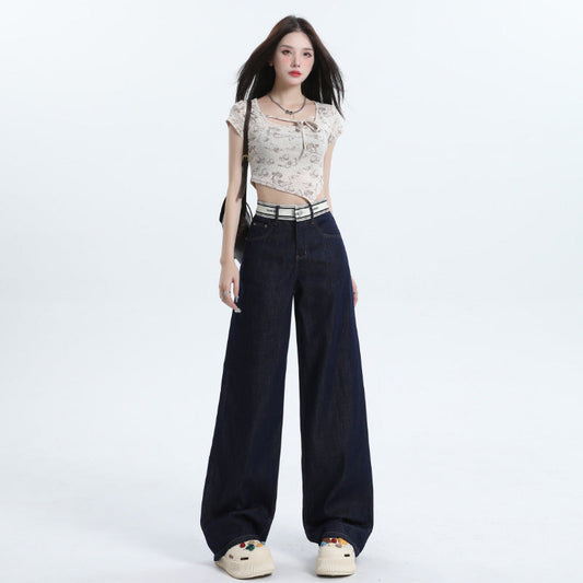Fashion Women's Summer Wide Leg Mop Pants