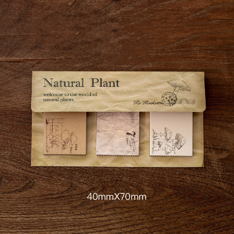 60 Pieces Of Retro Plant Invitation Note Paper Hand Account Decoration