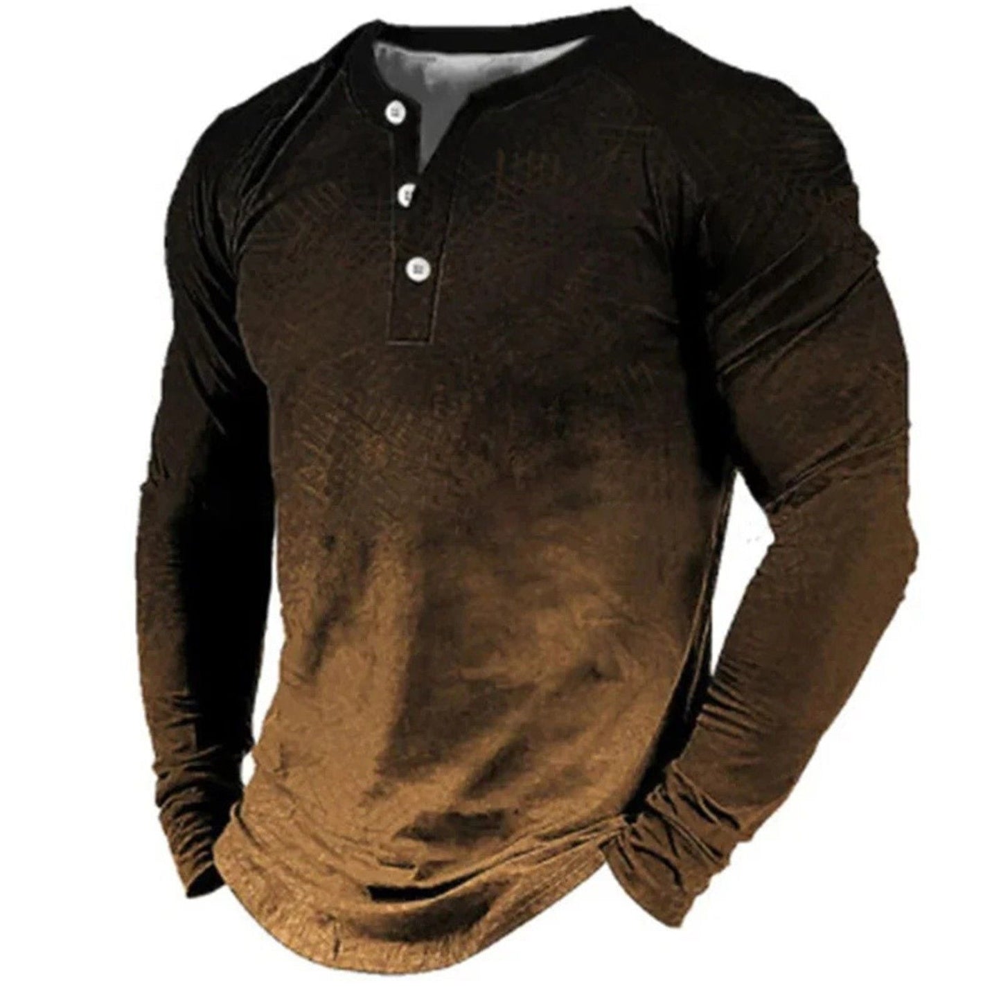 New Men's Digital Printing Long Sleeve
