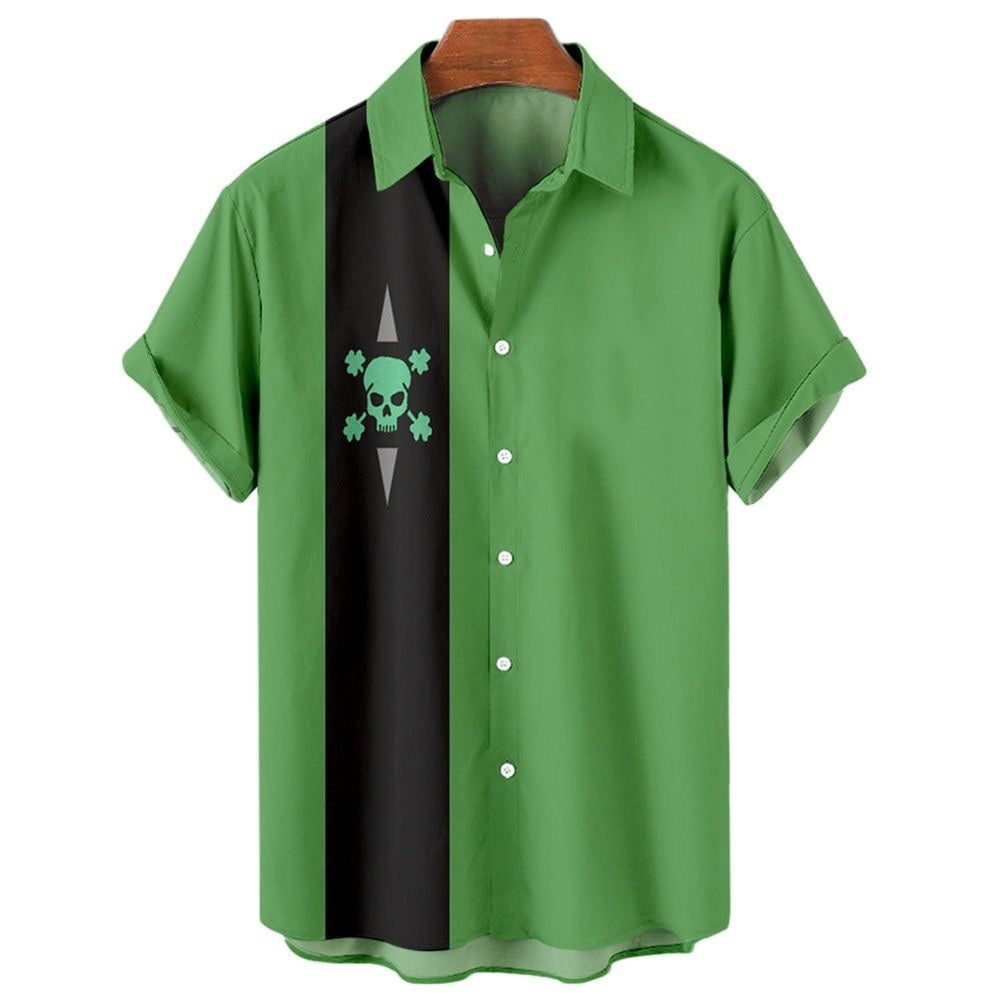 Men's Hawaiian Shirt Casual Button Short Sleeve