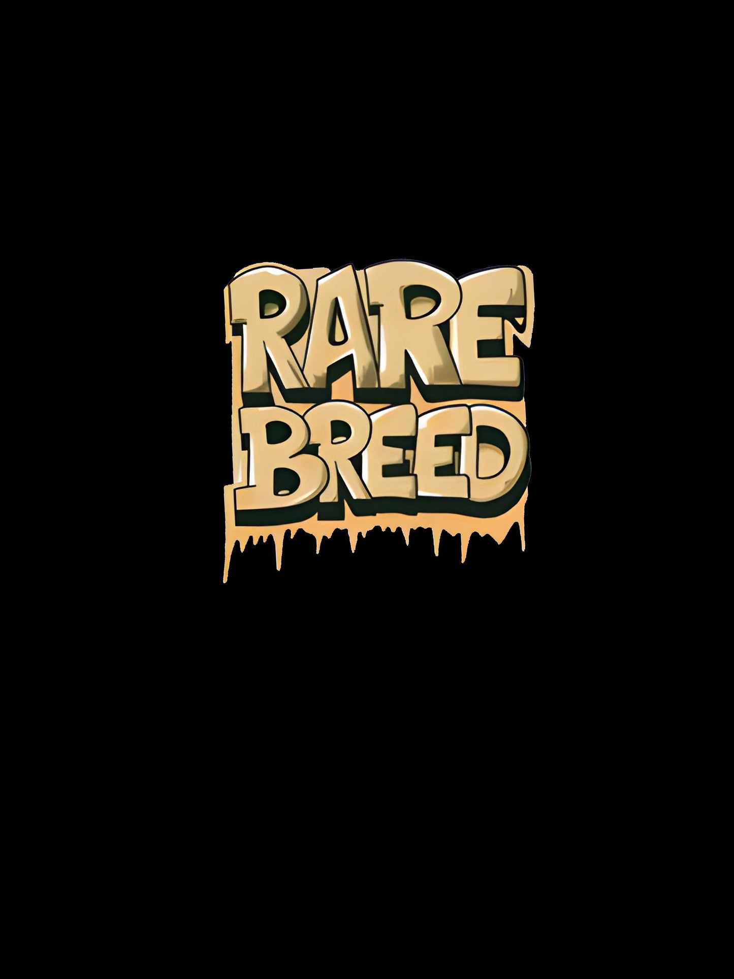 Men's Summer Fashion T-shirt, Graffiti Style RARE BREED Letter Printed Round Neck Short Sleeve T-shirt, Unique Fashion Top For Daily And Fitness Clothing