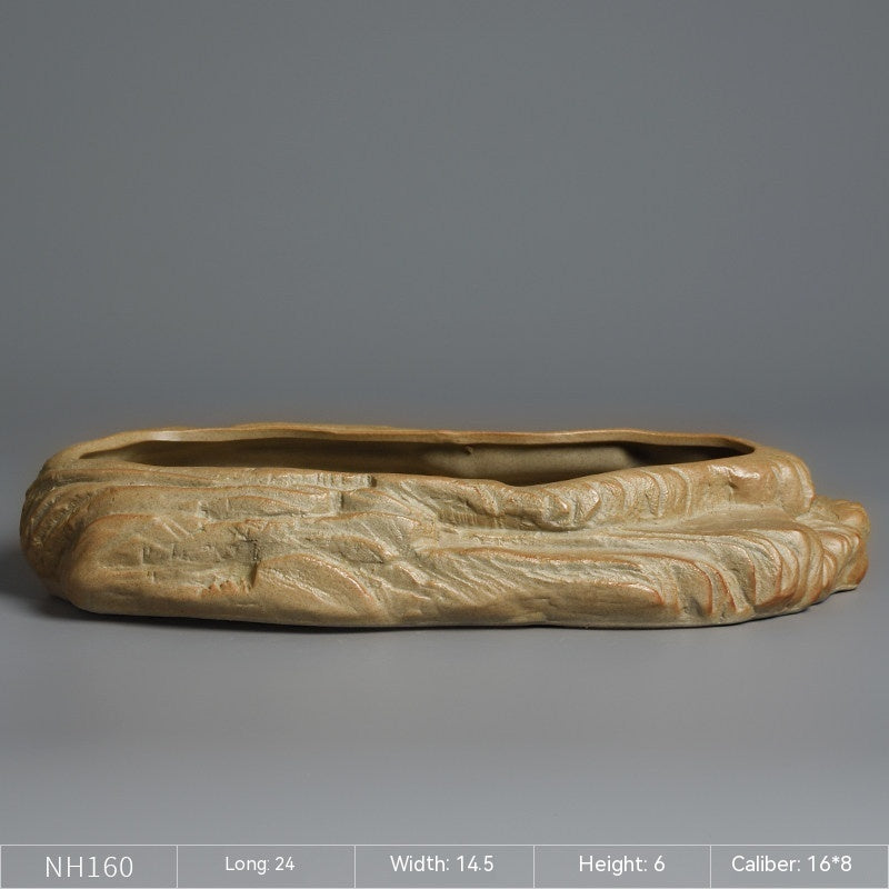 Stoneware Platter Ceramic Flower Pot