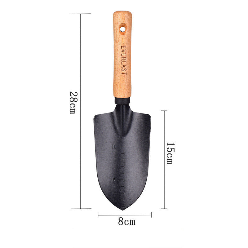 Balcony Vegetable Gardening Shovel Beech Black Scale