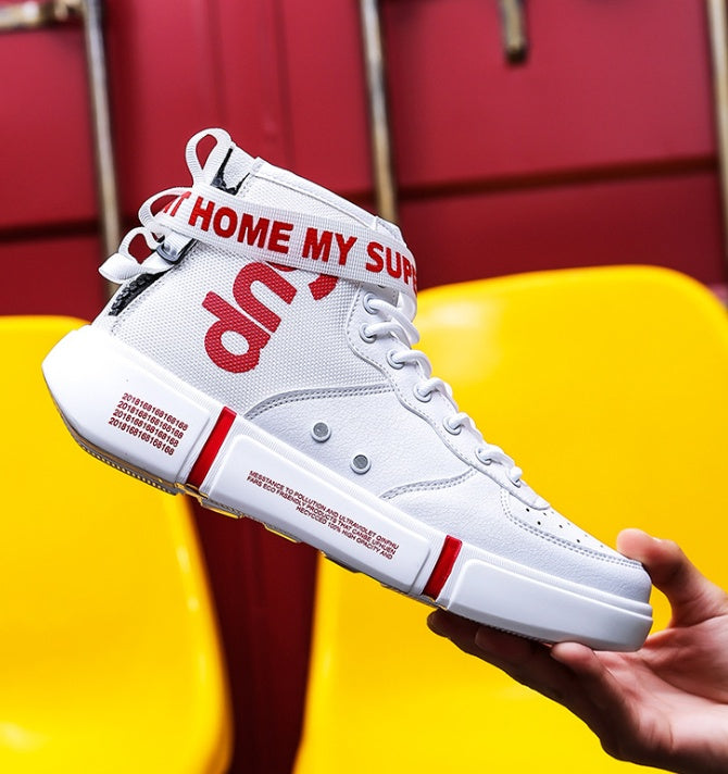 Spring and summer high shoes men's sports large size casual shoes men's tide hip hop ins trend men's shoes