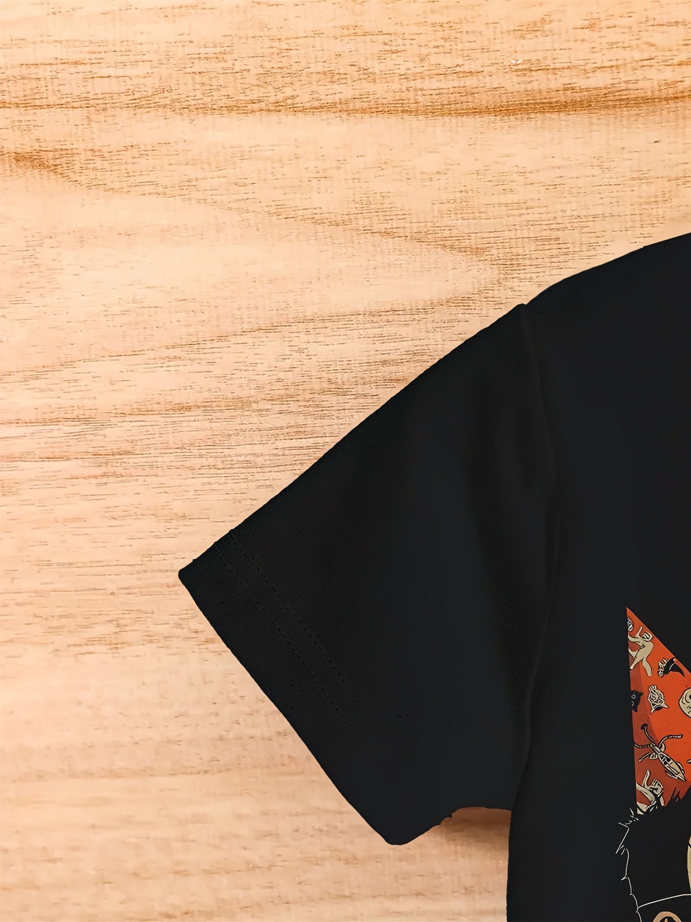 Men's Skull Pattern Printed T-shirt, Casual Short Sleeve Round Neck T-shirt, Men's Summer Outdoor Clothing