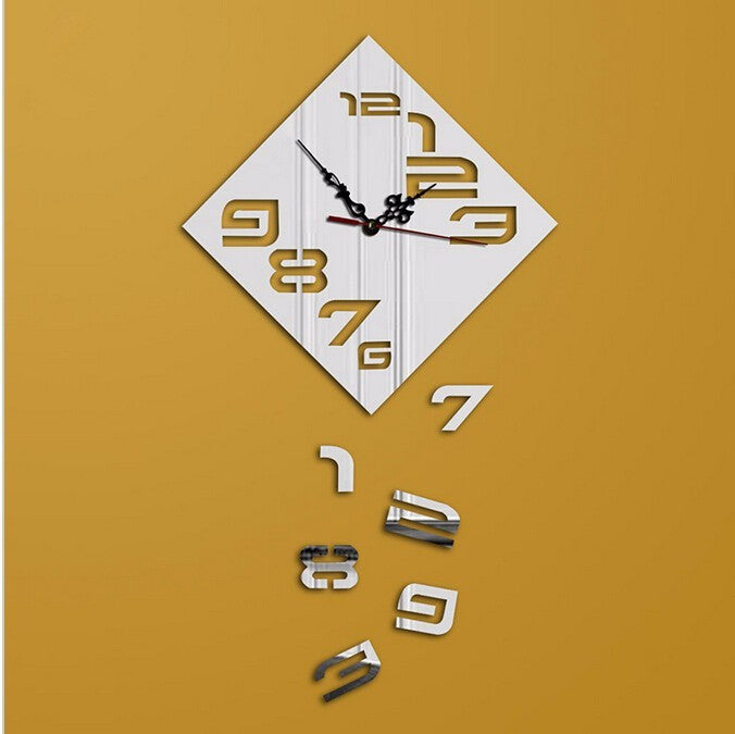 Creative Wall Clock Mirror 3D Stereo Clock