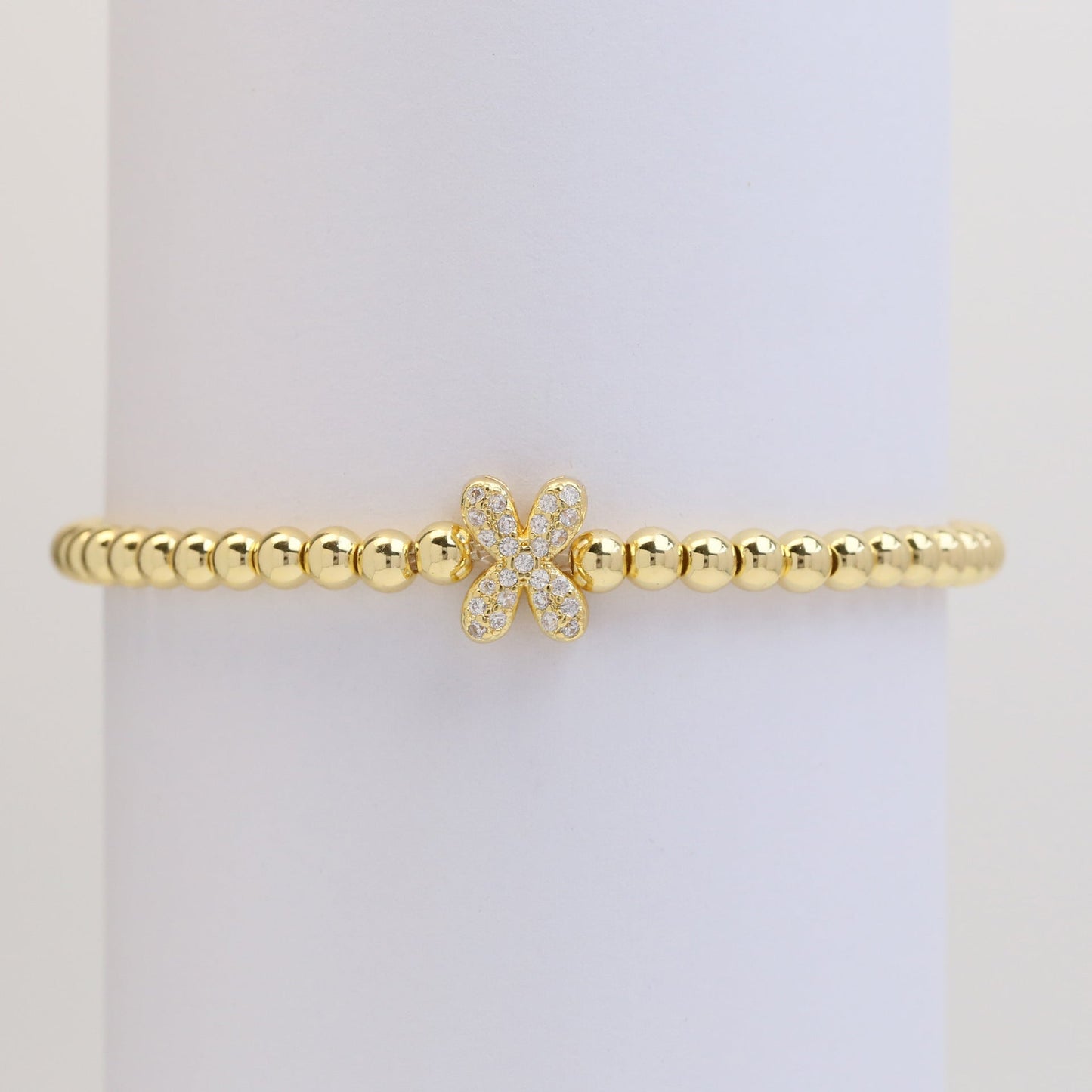 Brass Micro-inlaid Bubble Balloon Diy26 English Letters Beaded Bracelet