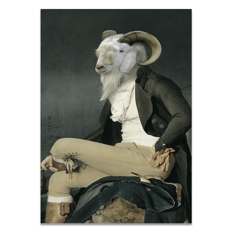 Printed Canvas Painting For Home Decor Creative Elephant Lion Or Zebra