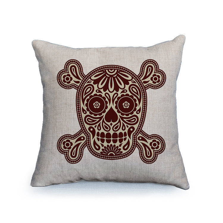 Sofa Home Fabric Skull Pillow