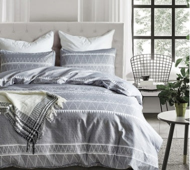 Amazon aliexpress standard size Hometextile bedding Tencel Quilt Set pillowcase three Suite