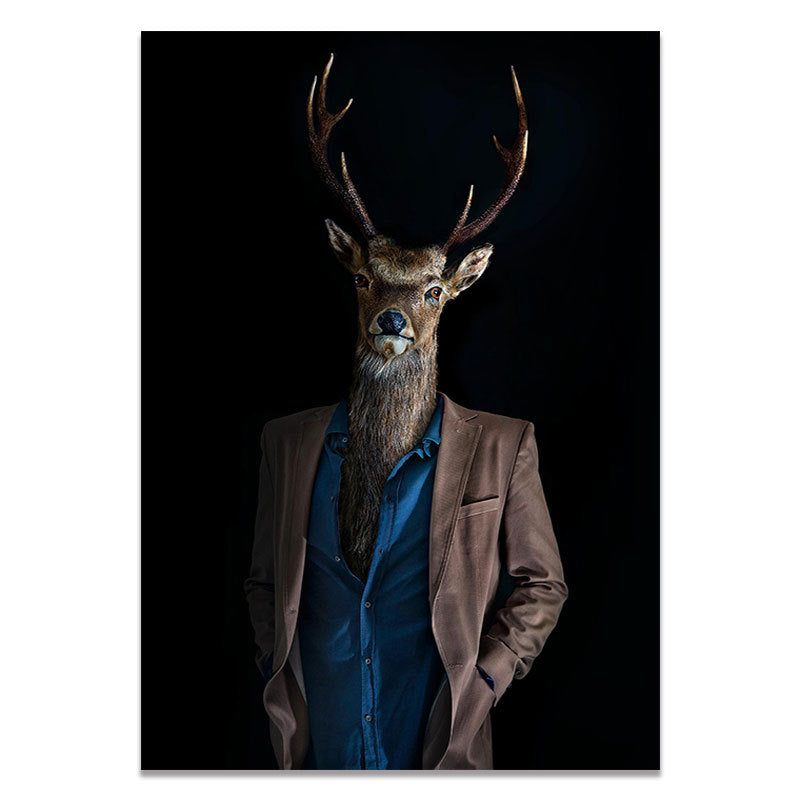 Printed Canvas Painting For Home Decor Creative Elephant Lion Or Zebra