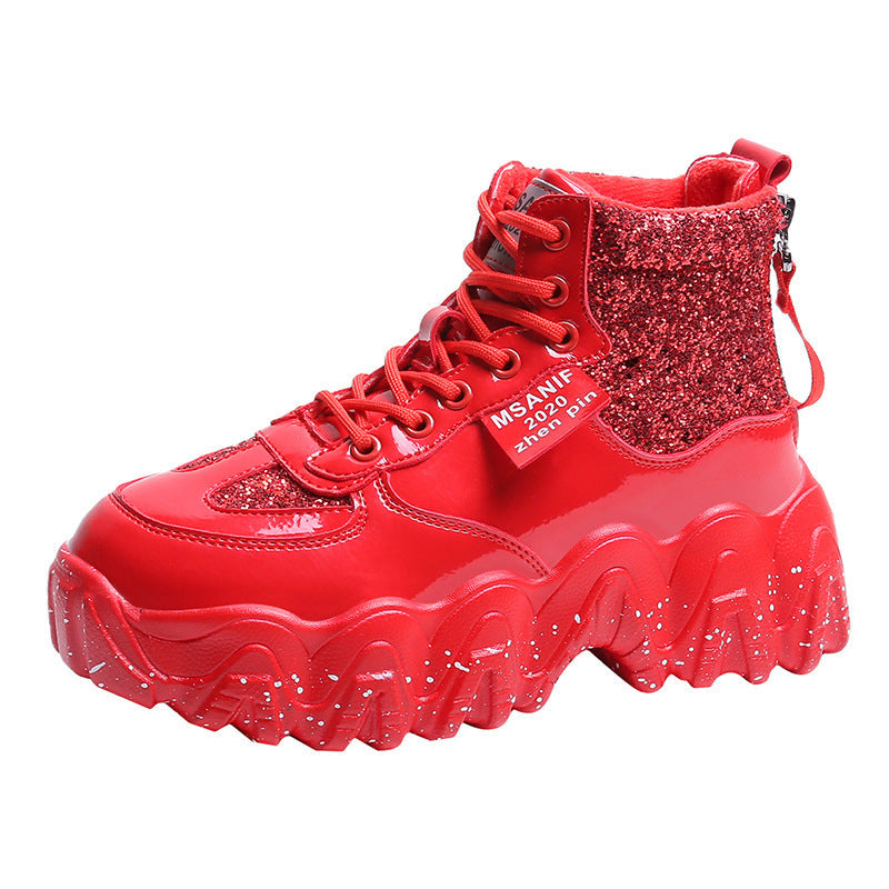 Big wavy snowflake daddy shoes